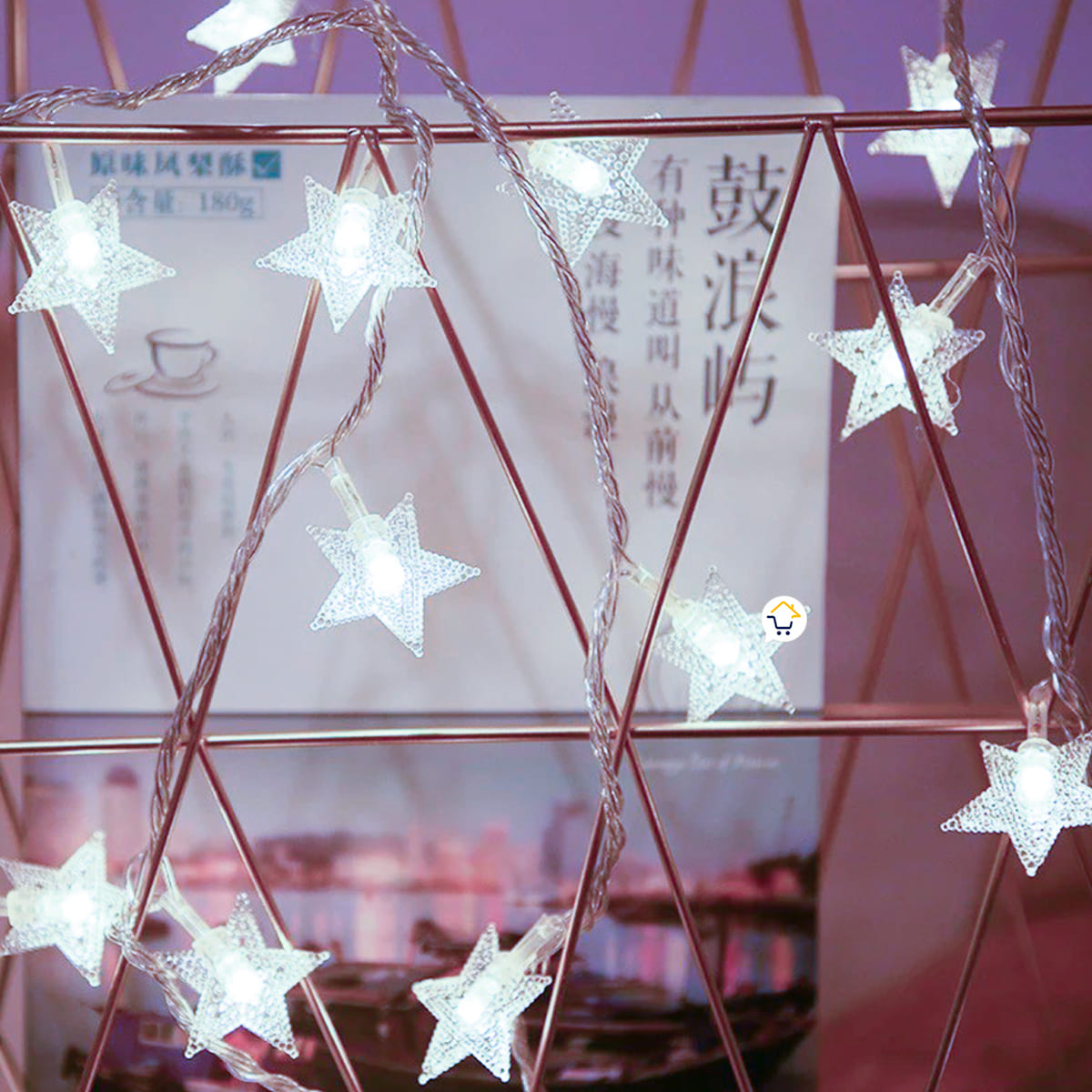 Cortina Led Estrellas Blancas-3 Mts